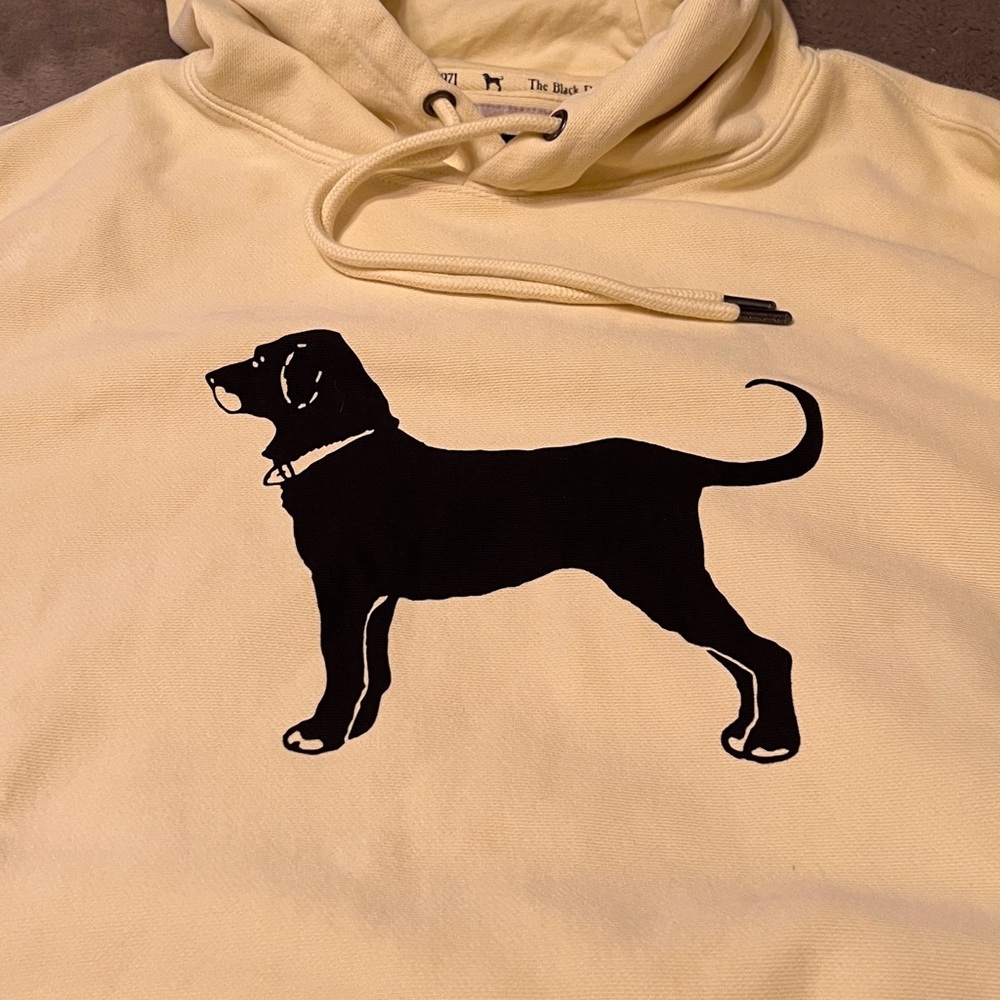 New Mens XXL BLACK DOG Heavyweight hoodie. - Picture 3 of 6